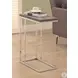 3253 Dark Taupe / Chrome Metal Accent Table