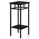 3278 Black Metal 28" Accent Table