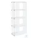Glossy White Hollow-Core 60" Bookcase