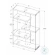 Glossy Hollow-Core 60" Bookcase
