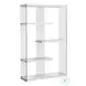 Glossy Hollow-Core 60" Bookcase
