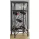 Black Metal 40" Home Bar Cabinet