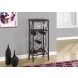 Black Metal 40" Home Bar Cabinet