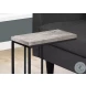 3404 Grey And Black Accent Table