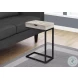 3407 Grey And Black Accent Table