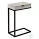3407 Grey And Black Accent Table