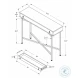 3453 Brown And Black Console Table