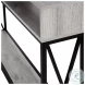 3572 Grey And Black Console Table