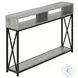 3572 Grey And Black Console Table