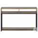 3573 Dark Taupe And Black Console Table