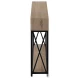 3573 Dark Taupe And Black Console Table