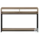 3573 Dark Taupe And Black Console Table