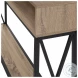 3573 Dark Taupe And Black Console Table