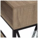 3573 Dark Taupe And Black Console Table