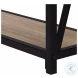 3573 Dark Taupe And Black Console Table