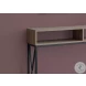 3573 Dark Taupe And Black Console Table