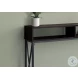 3574 Espresso And Black Console Table