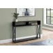 3574 Espresso And Black Console Table