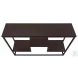 3582 Espresso And Black Console Table