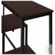 3582 Espresso And Black Console Table