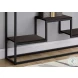 3582 Espresso And Black Console Table