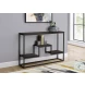 3582 Espresso And Black Console Table
