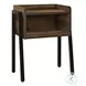 3583 Brown And Black 23" Accent Table