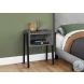 3584 Grey And Black 23" Accent Table