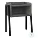3584 Grey And Black 23" Accent Table