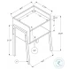 3590 Black 23" Accent Table