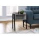 3591 Grey And Black 23" Accent Table