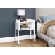 3594 White 23" Accent Table