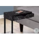 3604 Black C Shape End Table