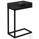 3604 Black C Shape End Table