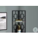3611 Dark Taupe And Black 62" Bookcase