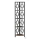 3611 Dark Taupe And Black 62" Bookcase