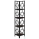 3612 Espresso And Black 62" Bookcase