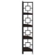 3612 Espresso And Black 62" Bookcase