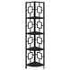 3612 Espresso And Black 62" Bookcase