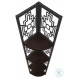 3622 Espresso And Black 62" Corner Bookcase