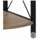 3648 Dark Taupe And Black Bookcase
