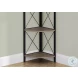 3648 Dark Taupe And Black Bookcase