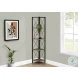 3648 Dark Taupe And Black Bookcase