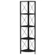3649 Black Bookcase