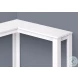 3656 White 36" Corner Sofa Table