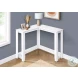 3656 White 36" Corner Sofa Table