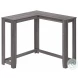 3658 Gray 36" Corner Sofa Table