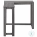 3658 Gray 36" Corner Sofa Table