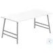 3790 White And Silver 40" Coffee Table