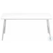3790 White And Silver 40" Coffee Table
